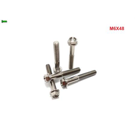 M6x48 śruba z kołnierzem din 6921 tytanowa gr5